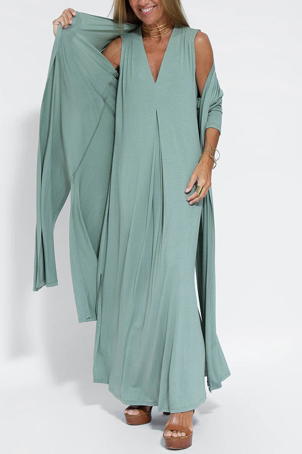 Robe Effet Affinant avec GILET GRATUIT