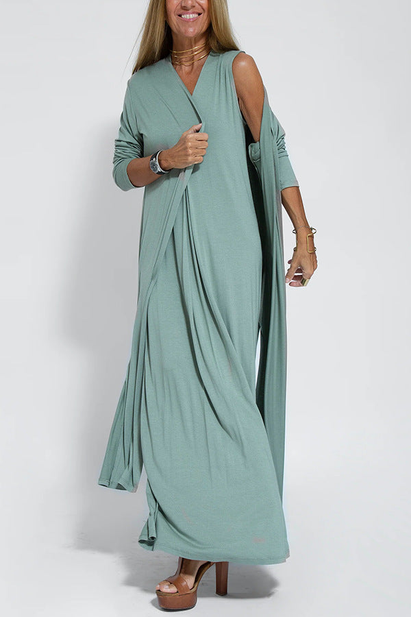 Robe Effet Affinant avec GILET GRATUIT